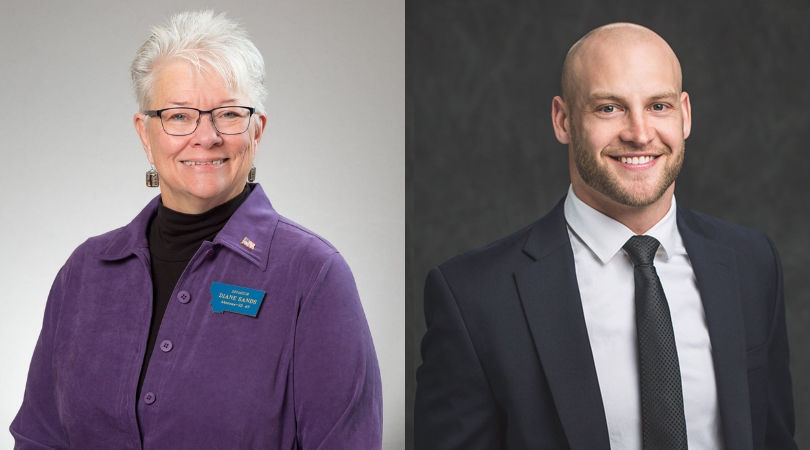 Sen. Diane Sands (L) Chase Reynolds (R)